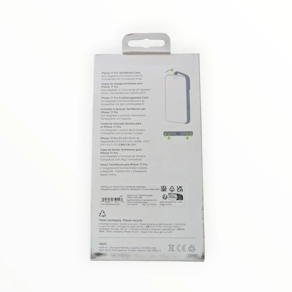 X2-O Apple Case for iPhone‎ 17 Pro TechWoven with MagSafe~ Black